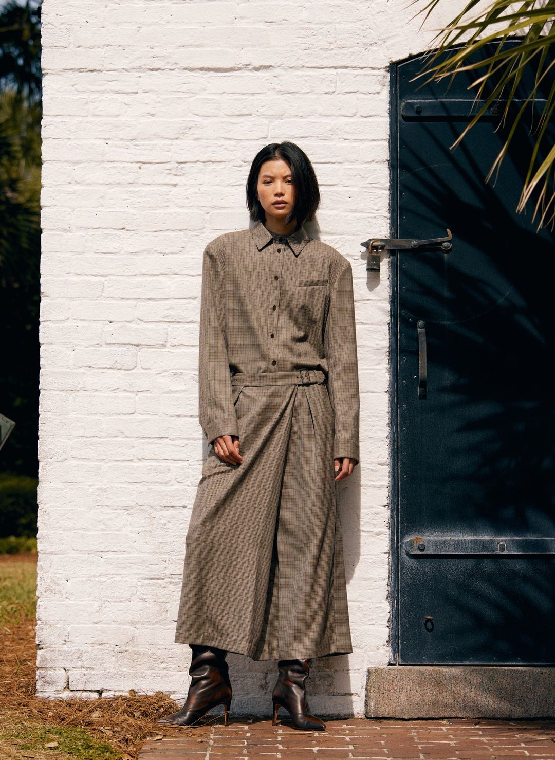 Thomas Menswear Check Wrap Culotte