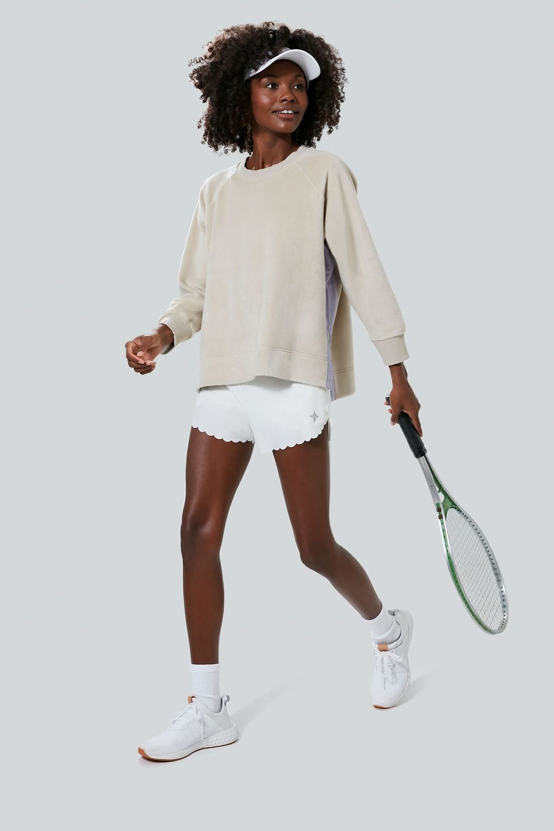 Gray Velour Maggie Pullover #6