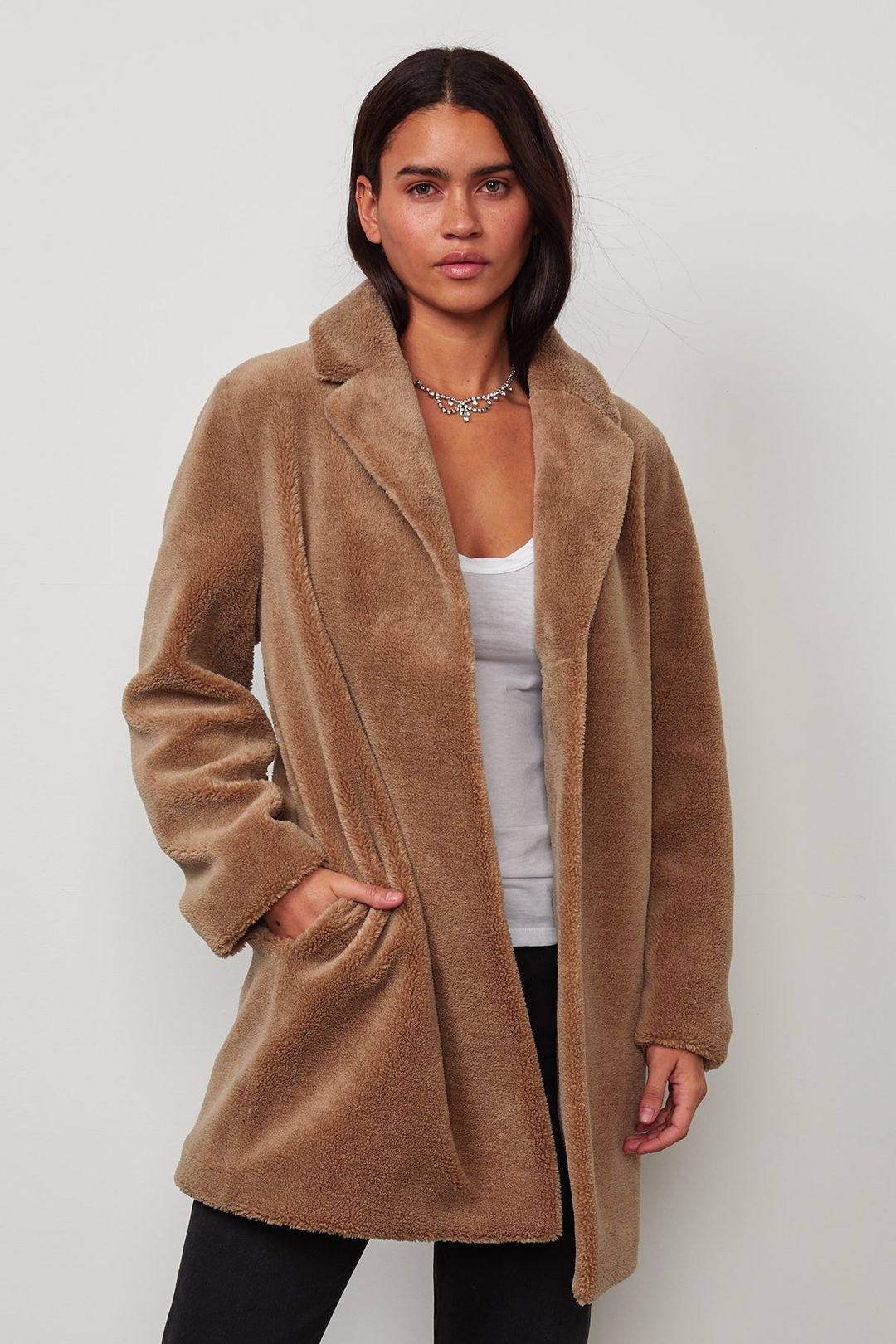 TRISHELLE LUX SHERPA OVERSIZED COAT #8