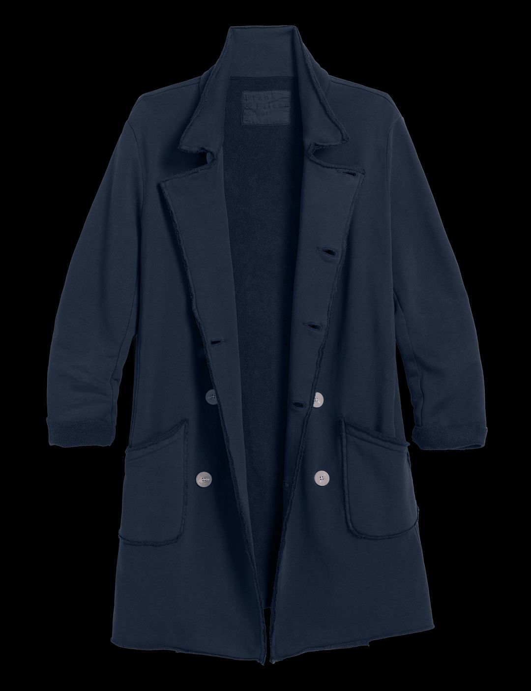 BELFAST TRENCH Classic Navy, Triple Terry #4