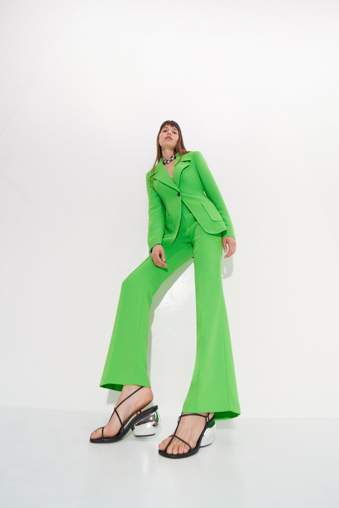Zypresse Crepe Pants in Gummy Green #7