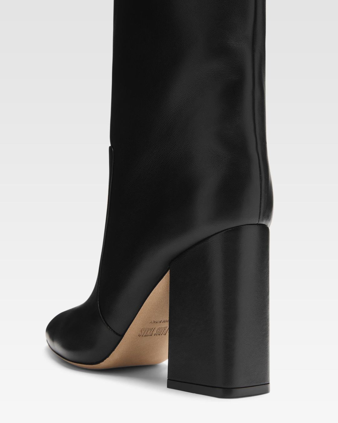 Black nappa leather boots #5