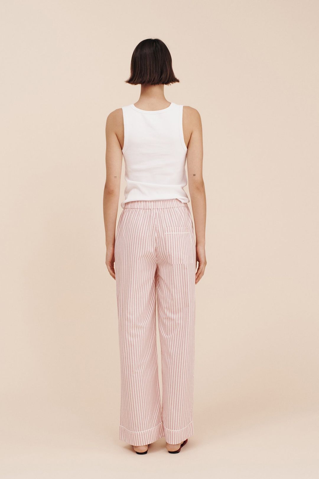 EDIE PANT - STRAWBERRY STRIPE #4