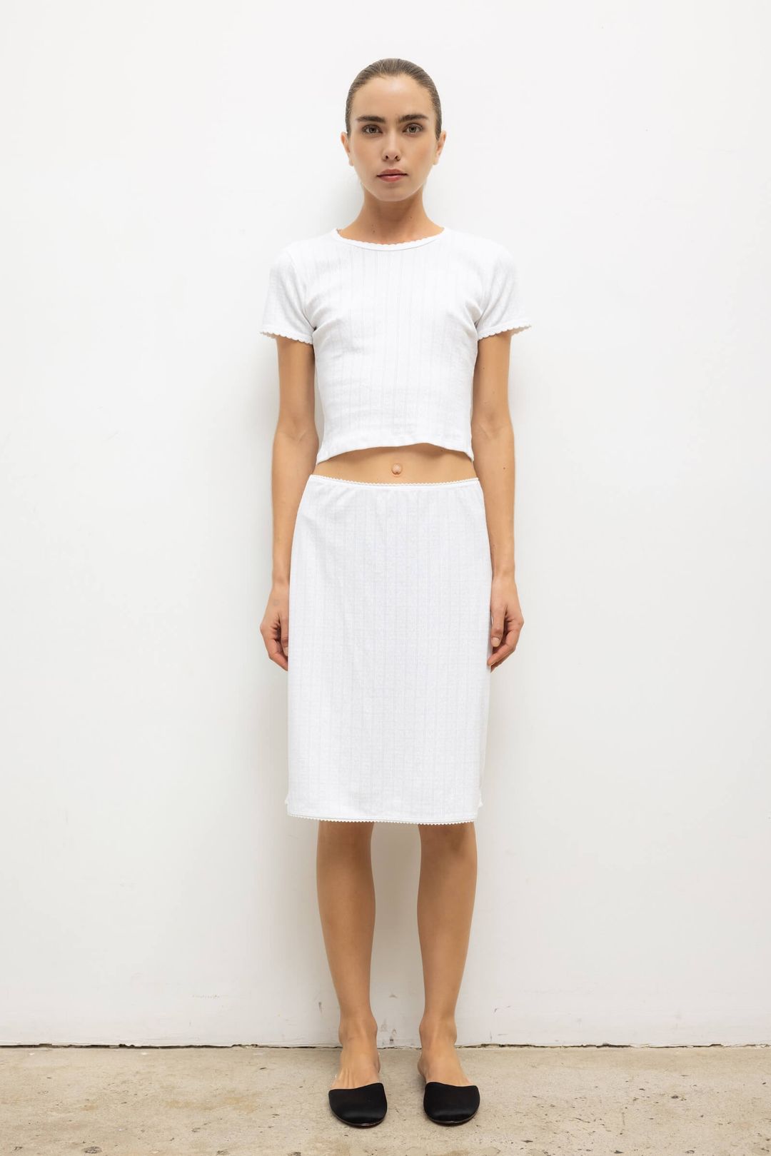 Pointelle Baby Tee #3