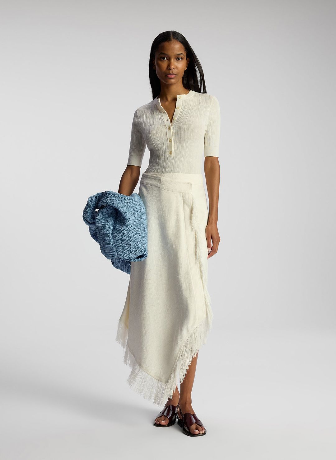 Fisher Fine Cotton Knit Top