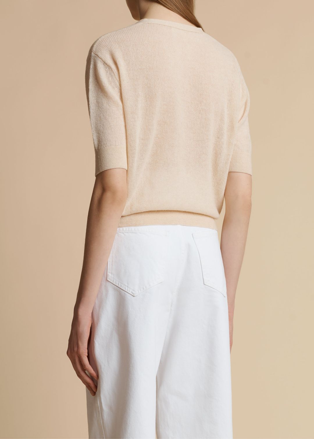 The Dianna Cardigan in Custard #3