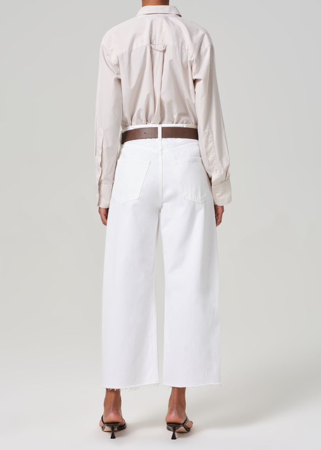 Ayla Raw Hem Crop in Harlow #2