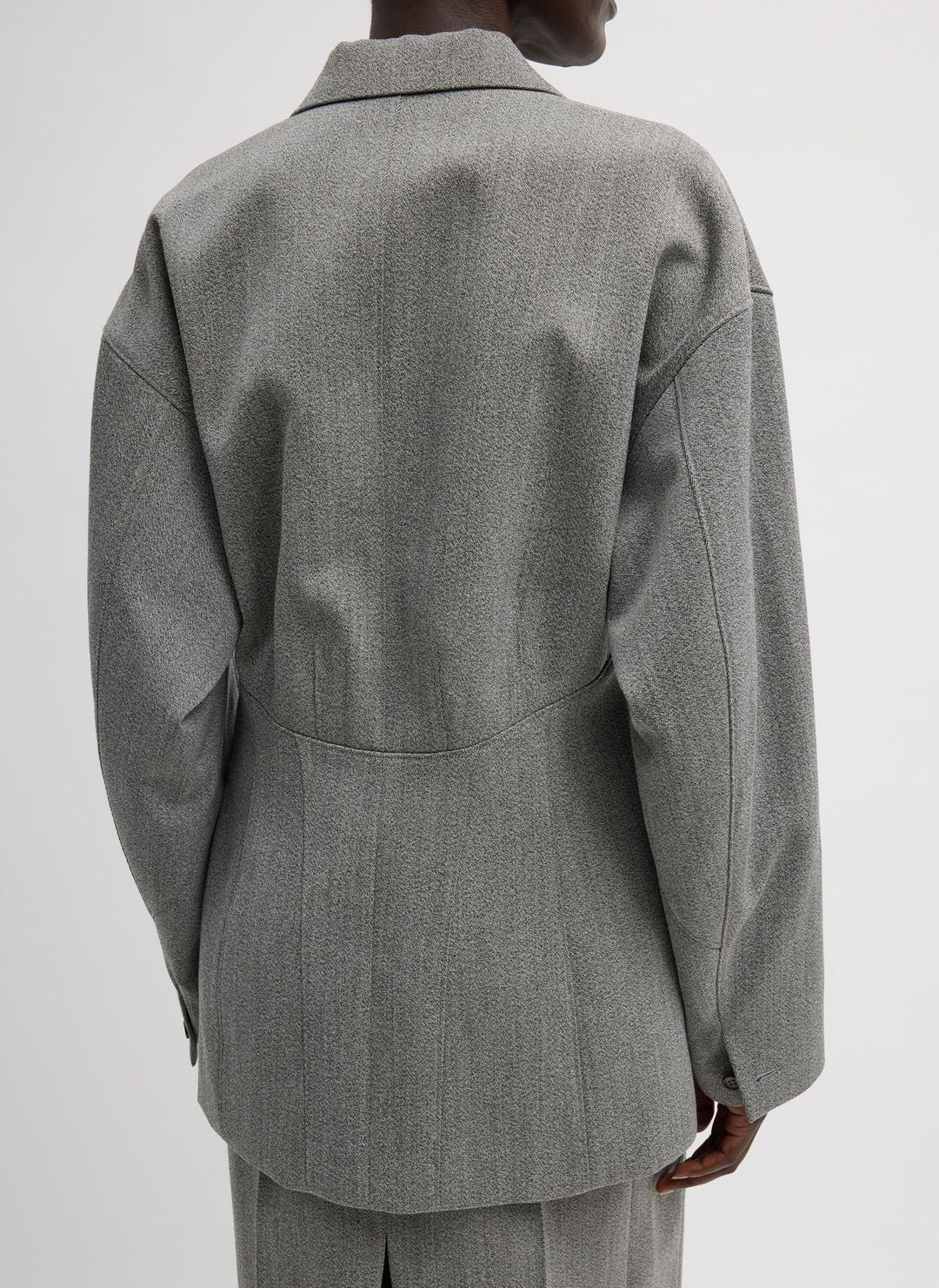 Structured Wool Sculpted Blazer #8