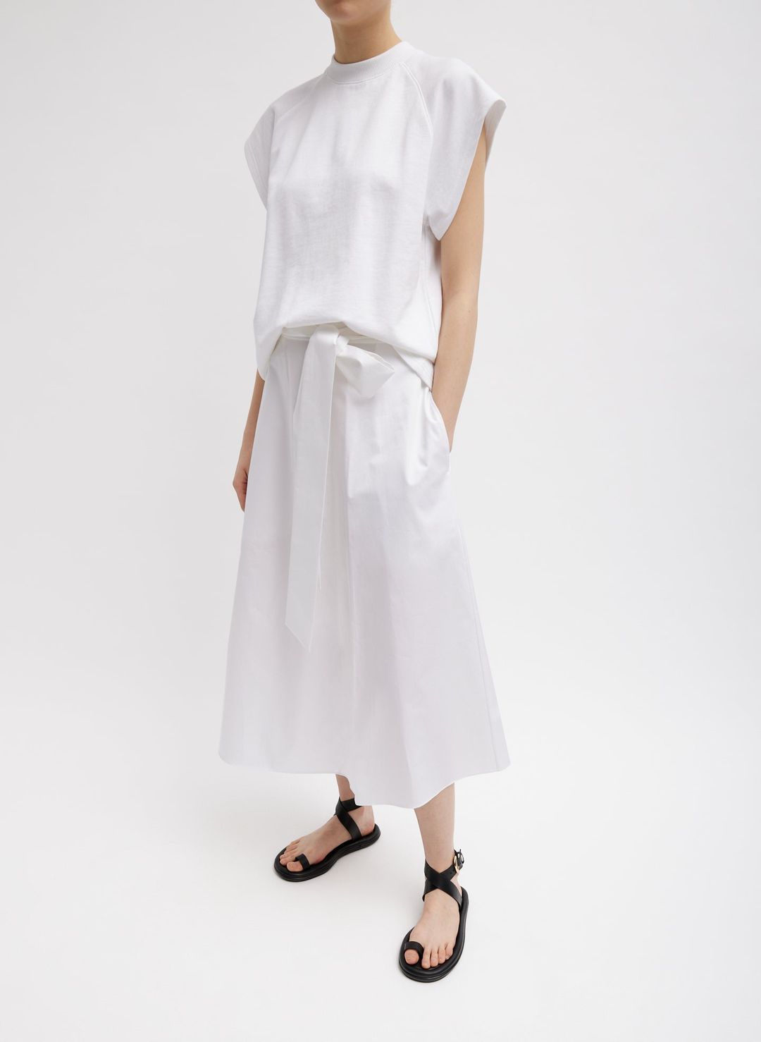 Eco Poplin Back Wrap Skirt #6