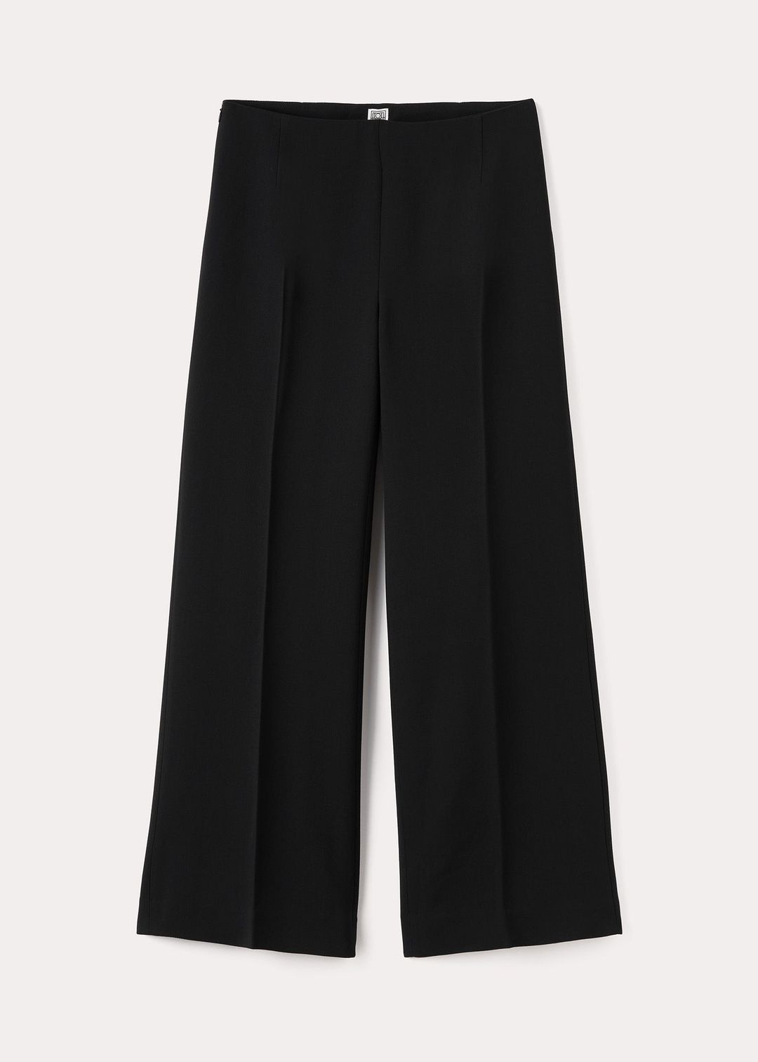 Clean wide trousers black #5