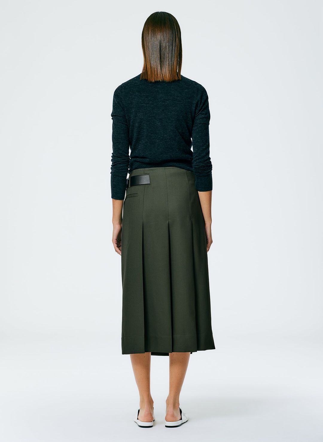 Grain De Poudre Wide Pleat Wrap Skirt #4