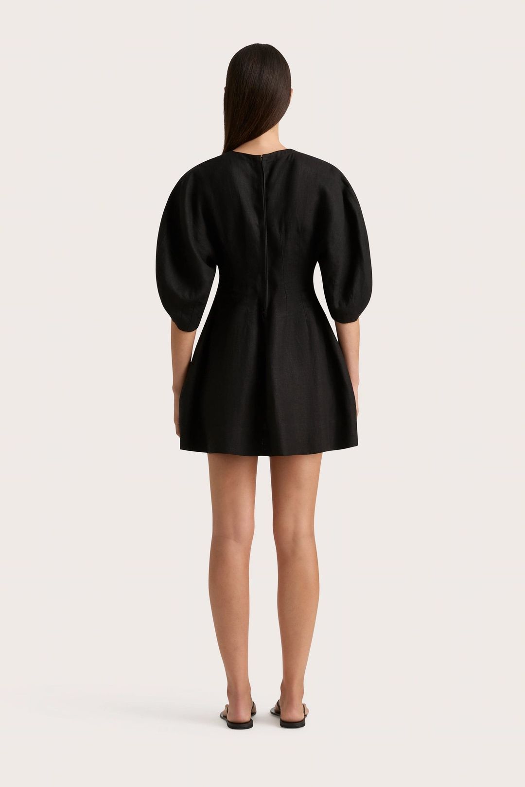 Soleil Mini Dress Black #4