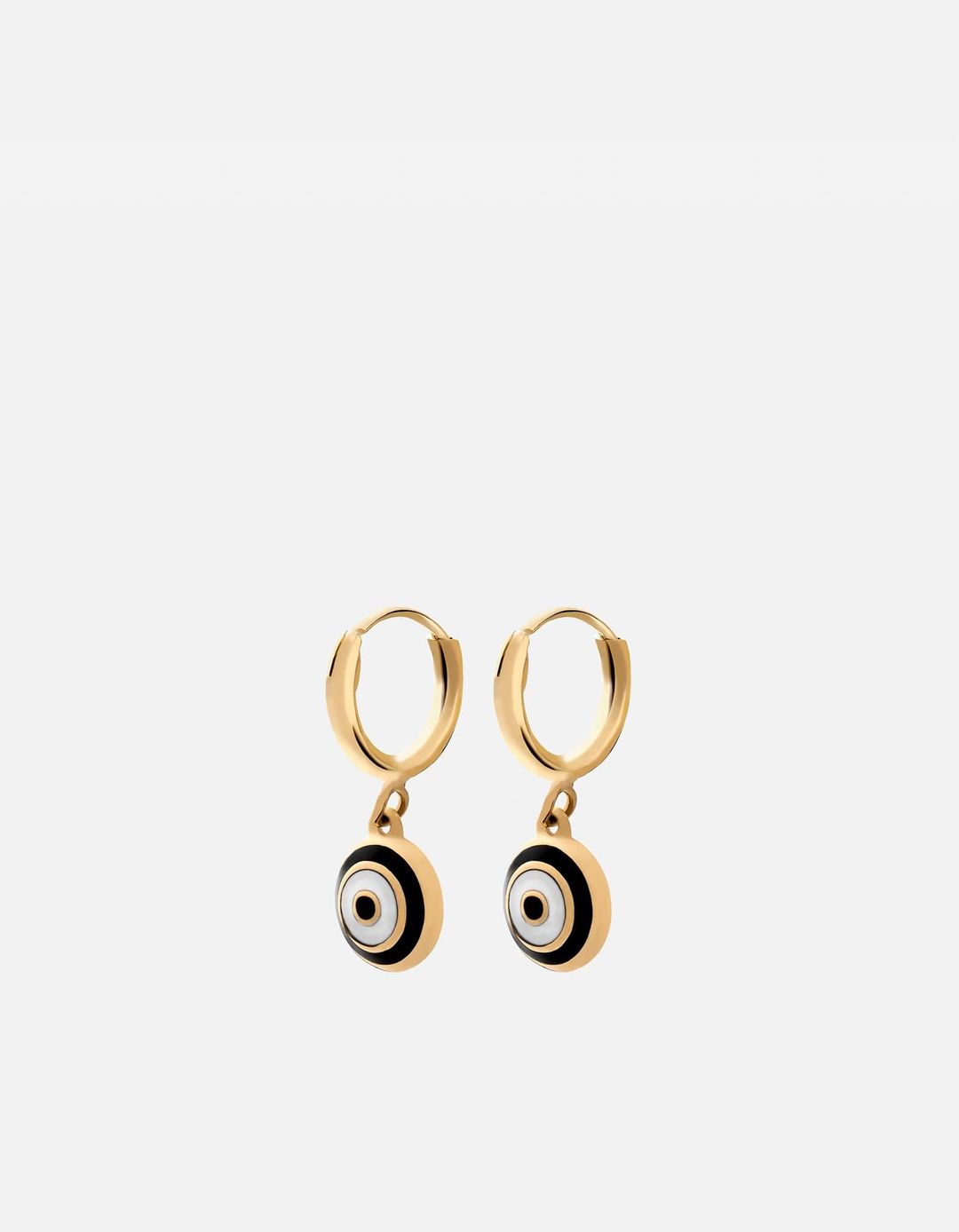 Ojos Huggie Earrings, Gold Vermeil/Blue #3