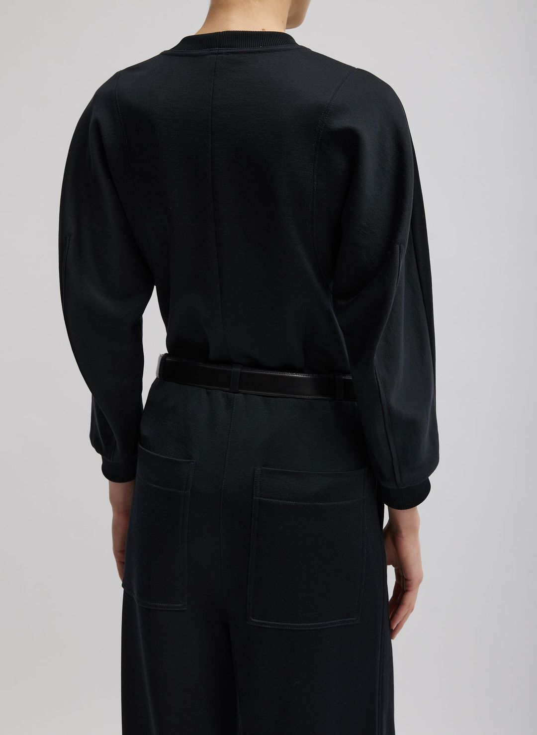 Silk Terry Sculpted Sleeve Slim Sweatshirt #6