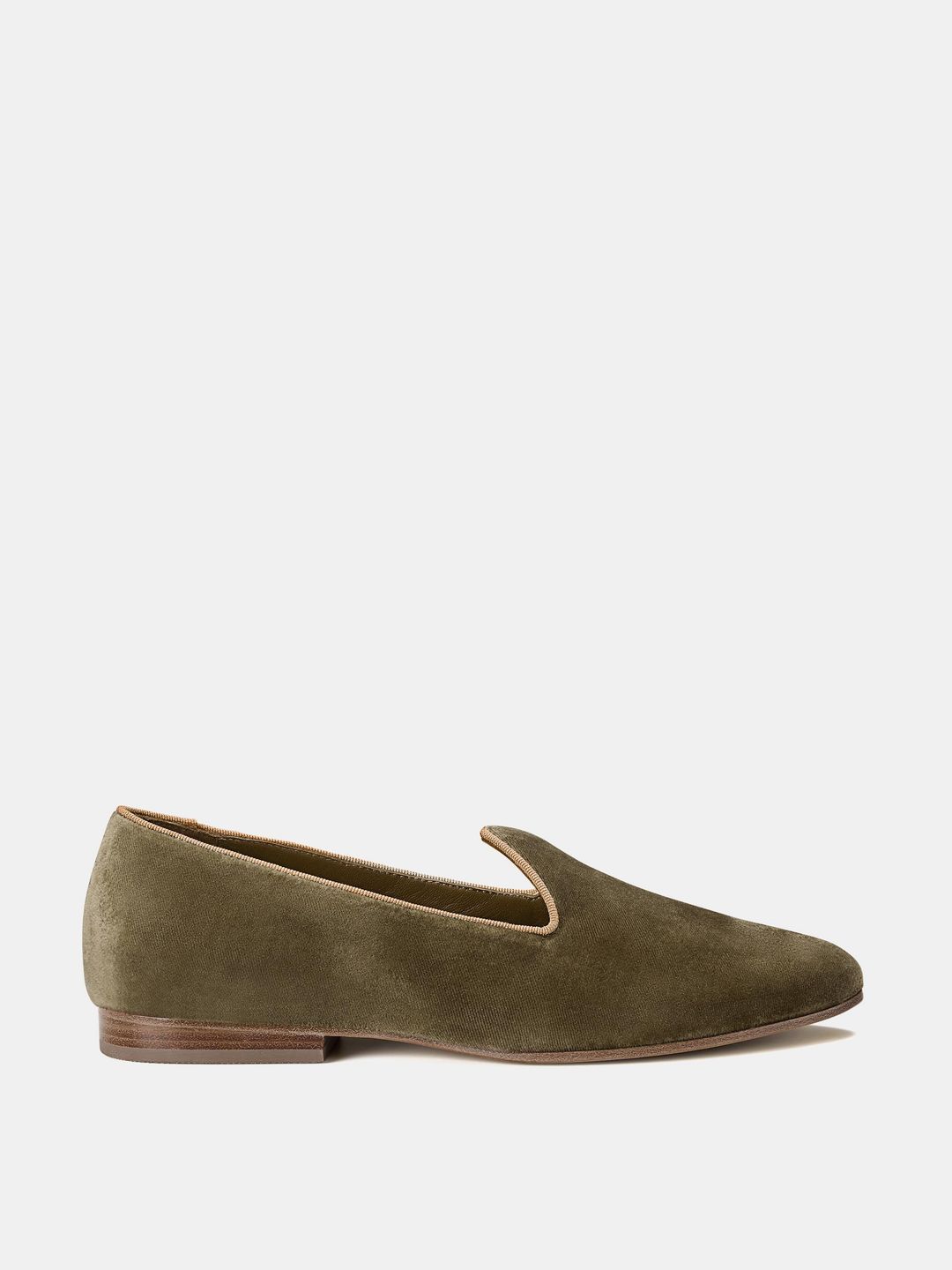 Venetian Slipper / Khaki Velvet