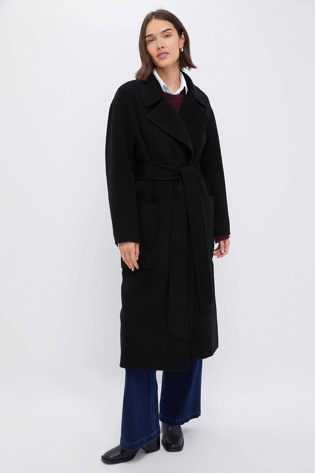 Black Wool Trinity Coat #7