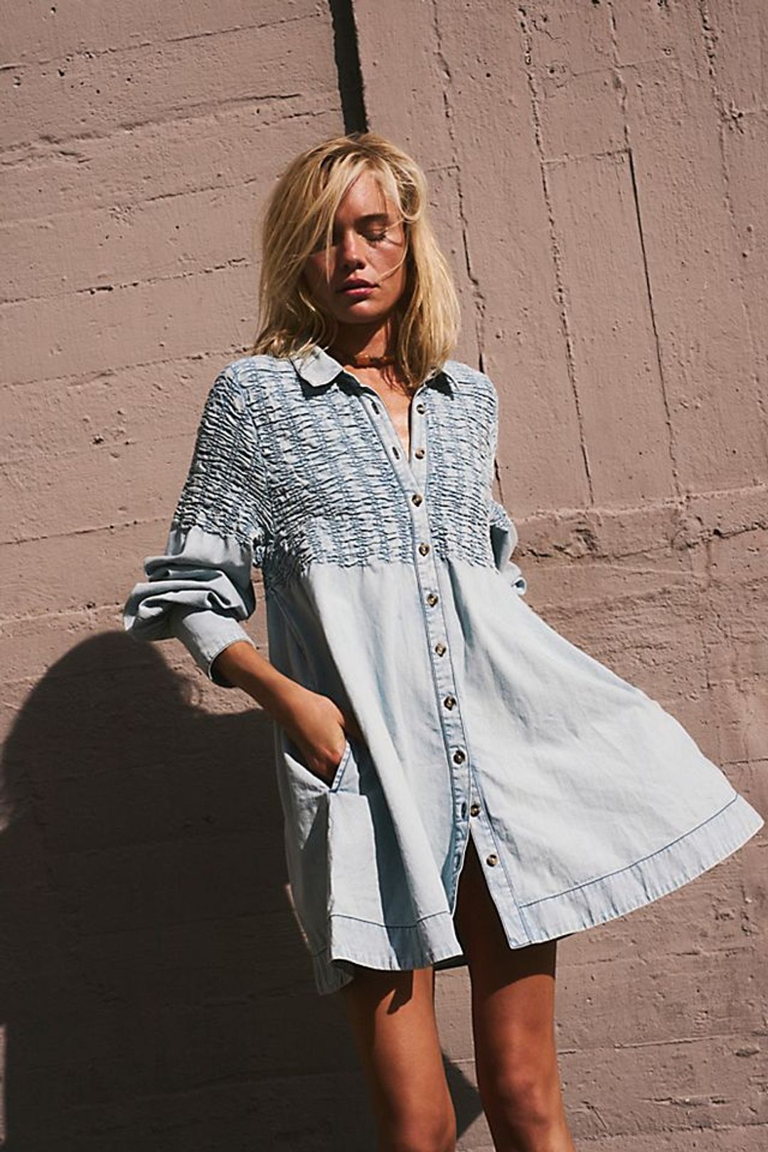 Denim Find Me Now Mini Dress