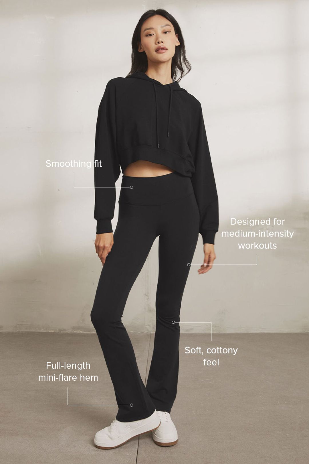 Airbrush High-Waist Bootcut Legging - Black #2