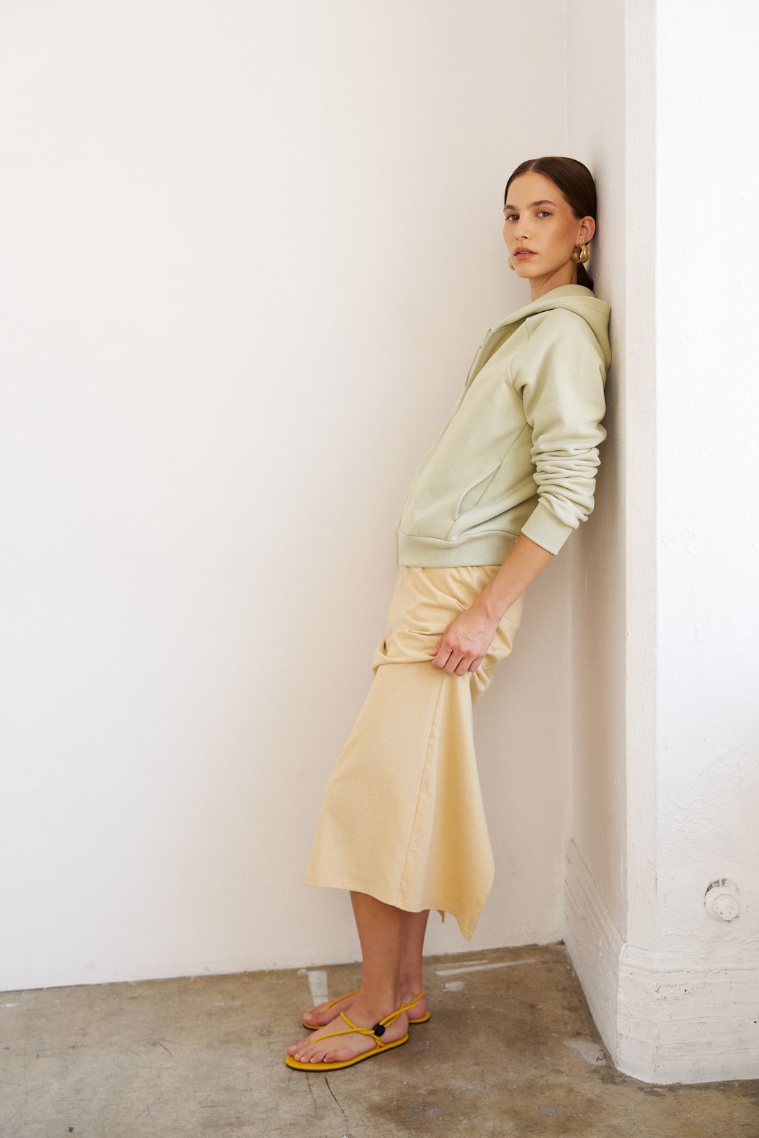 The Column Skirt in Butter