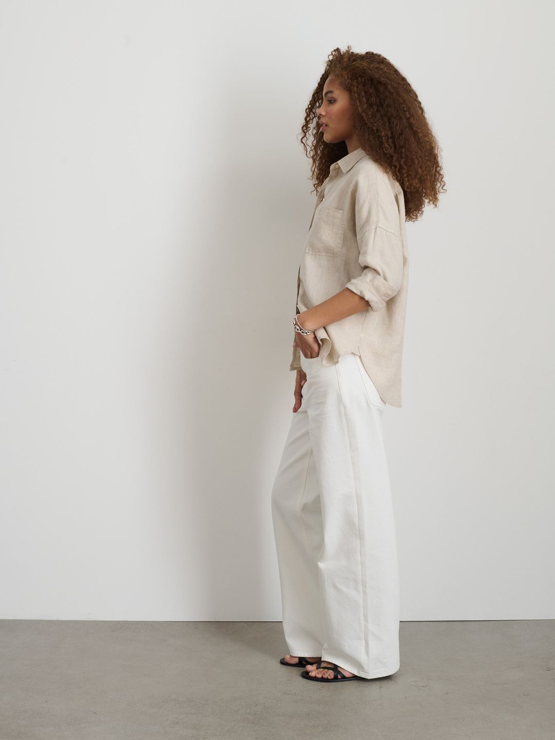 Jo Shirt In Flax Linen #6