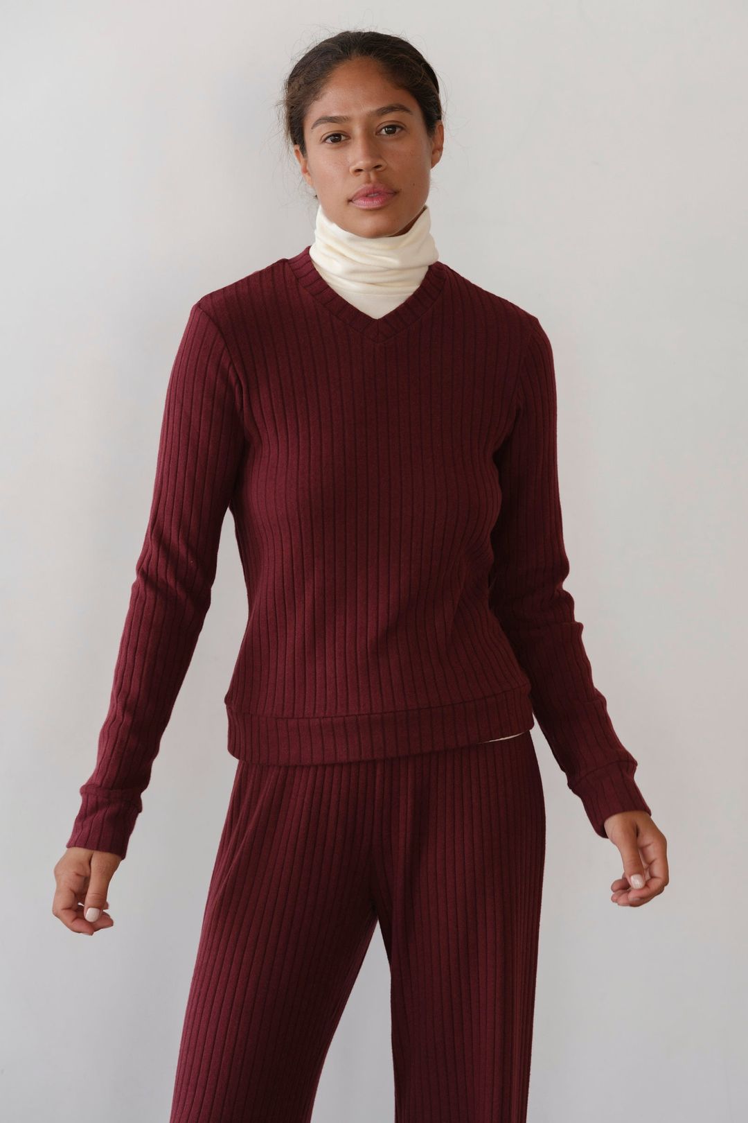 The Sweater Rib V-Neck #5