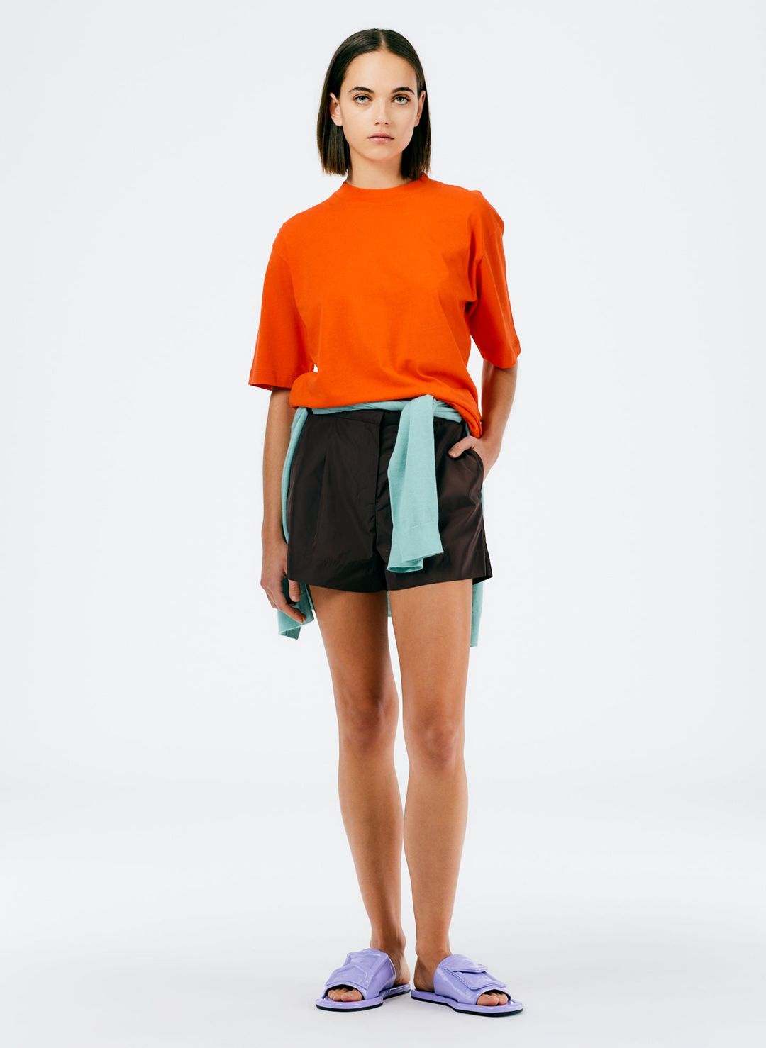 Mock Neck Unisex T-Shirt #5