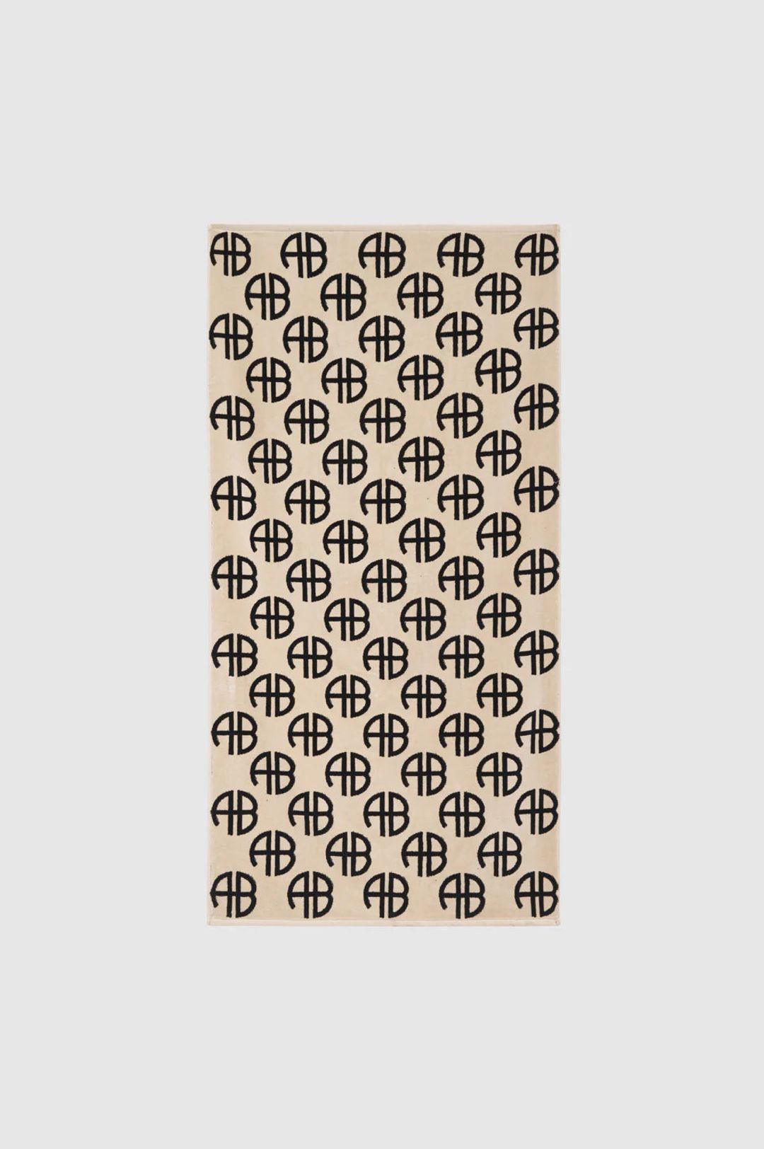 Bahia Towel - Beige Monogram Print #3