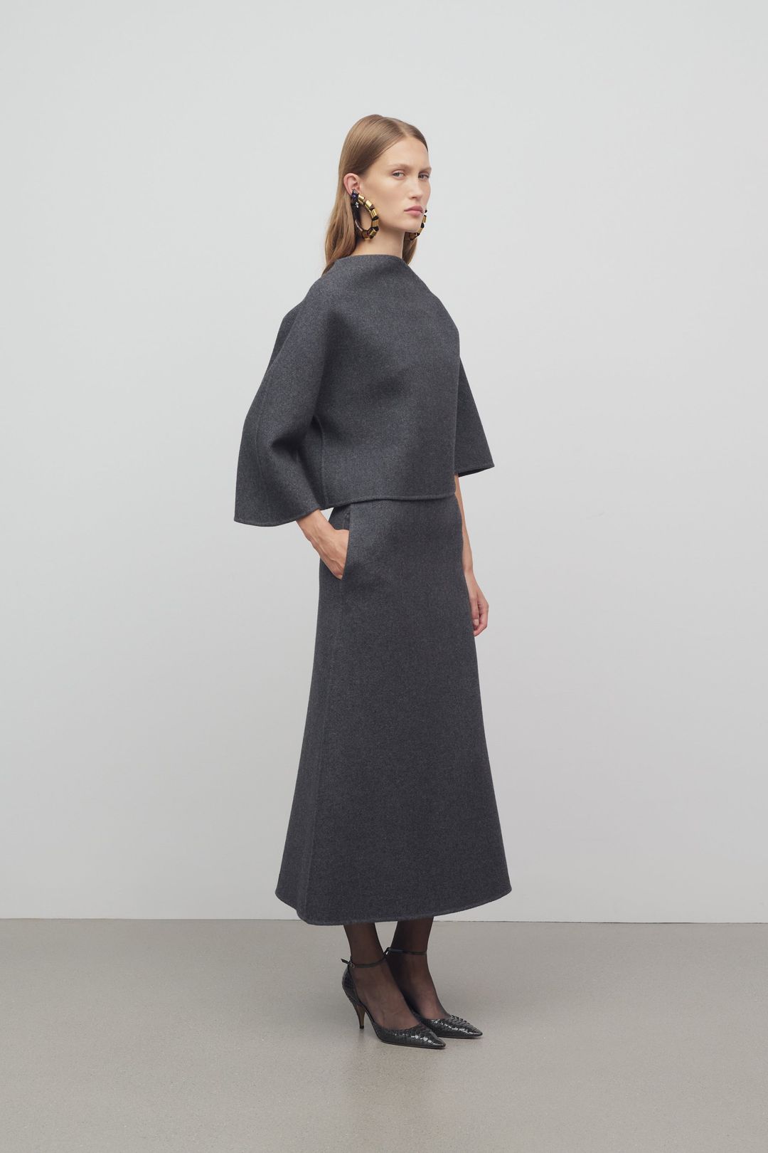 Lison Skirt in Wool and Nylon #4