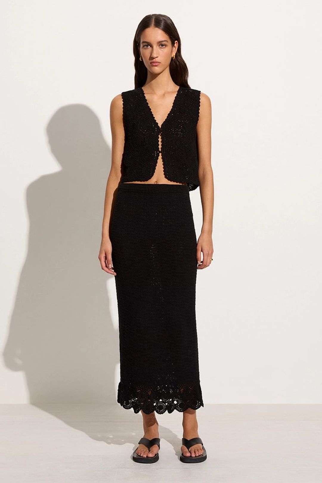 Alejandreas Handmade Crochet Vest Black #6