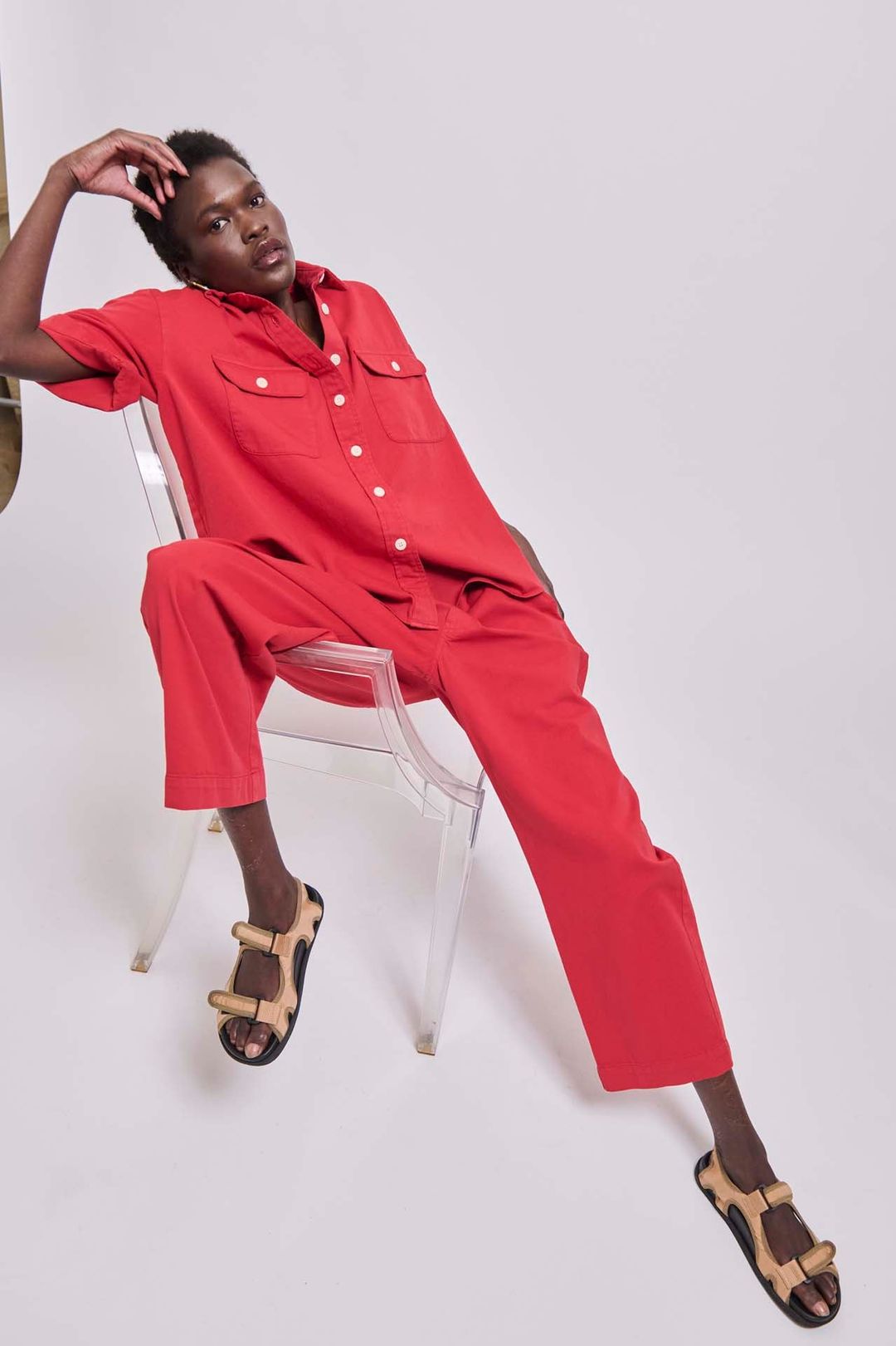 The Boxer Pant in Red #3