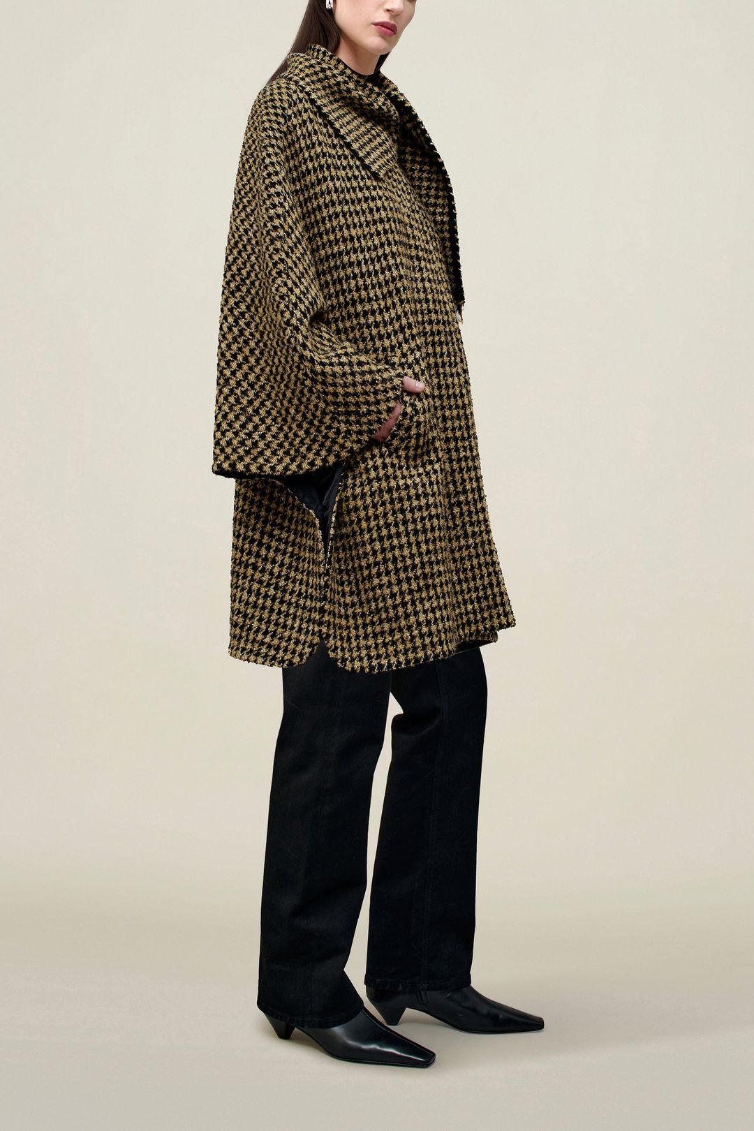 Navi Scarf Cape in Novelty Wool #4