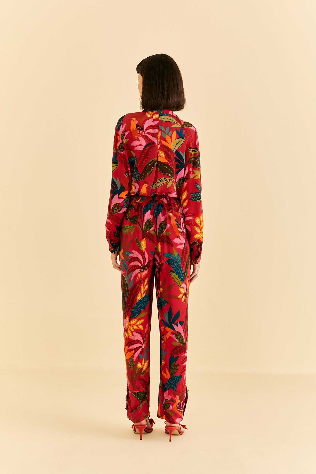 Red Rooster Leaves Pants #4