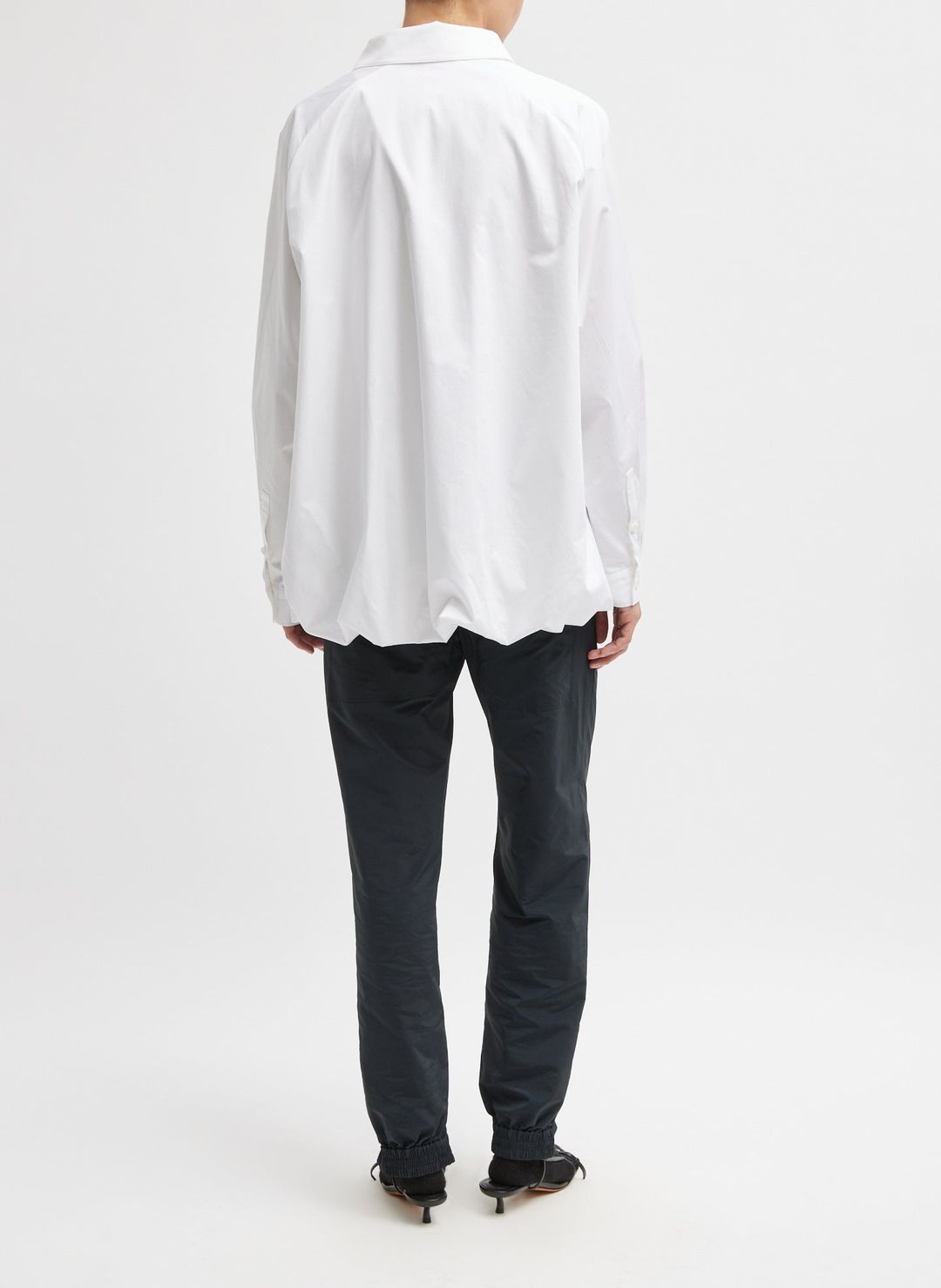 Eco Poplin Bubble Hem Shirt Jacket #5