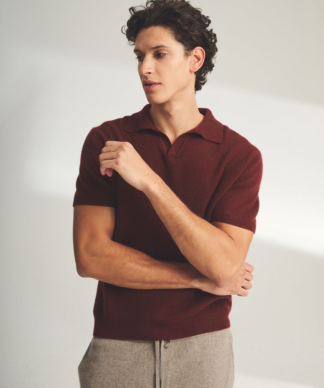 Lightweight Cashmere Short Sleeve Polo #17