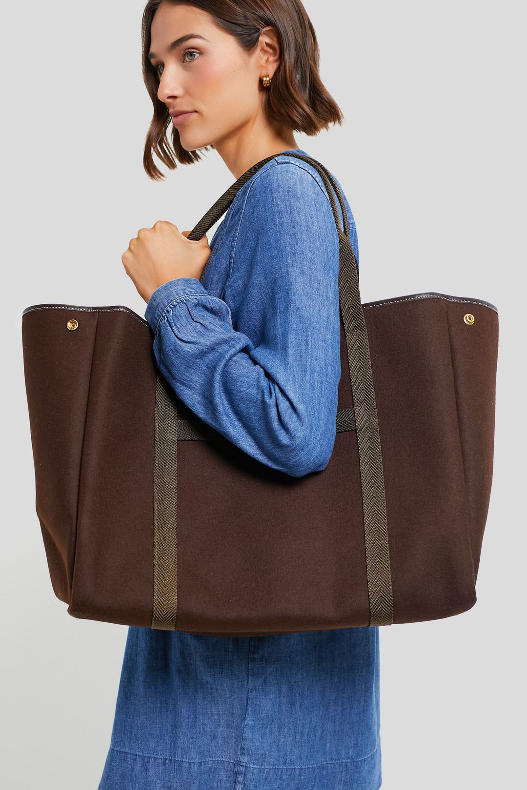 Chocolate Flannel Traversee XL Tote #2