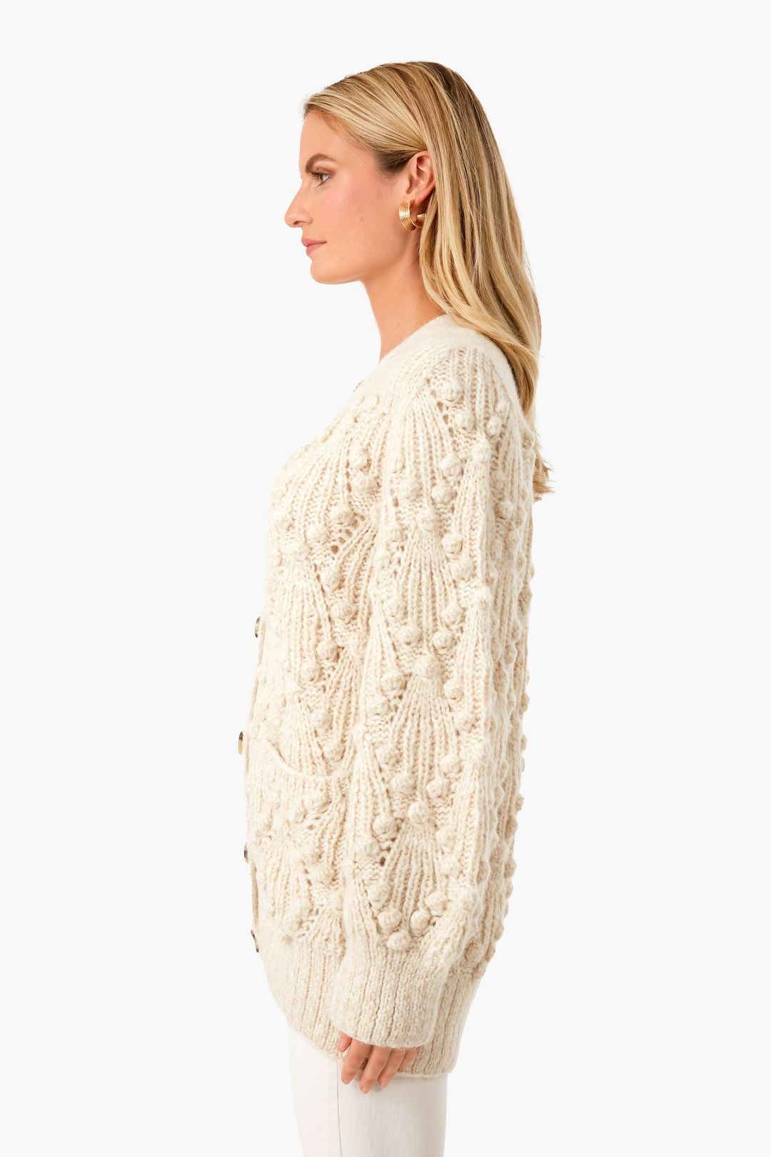 Nude Tweed Courtney Cardigan #3