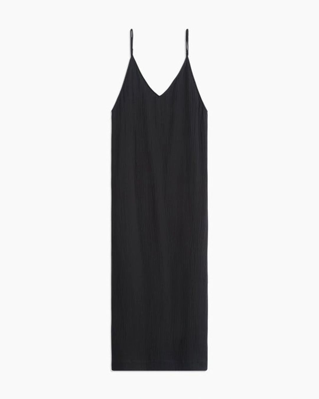 Cotton-gauze midi dress