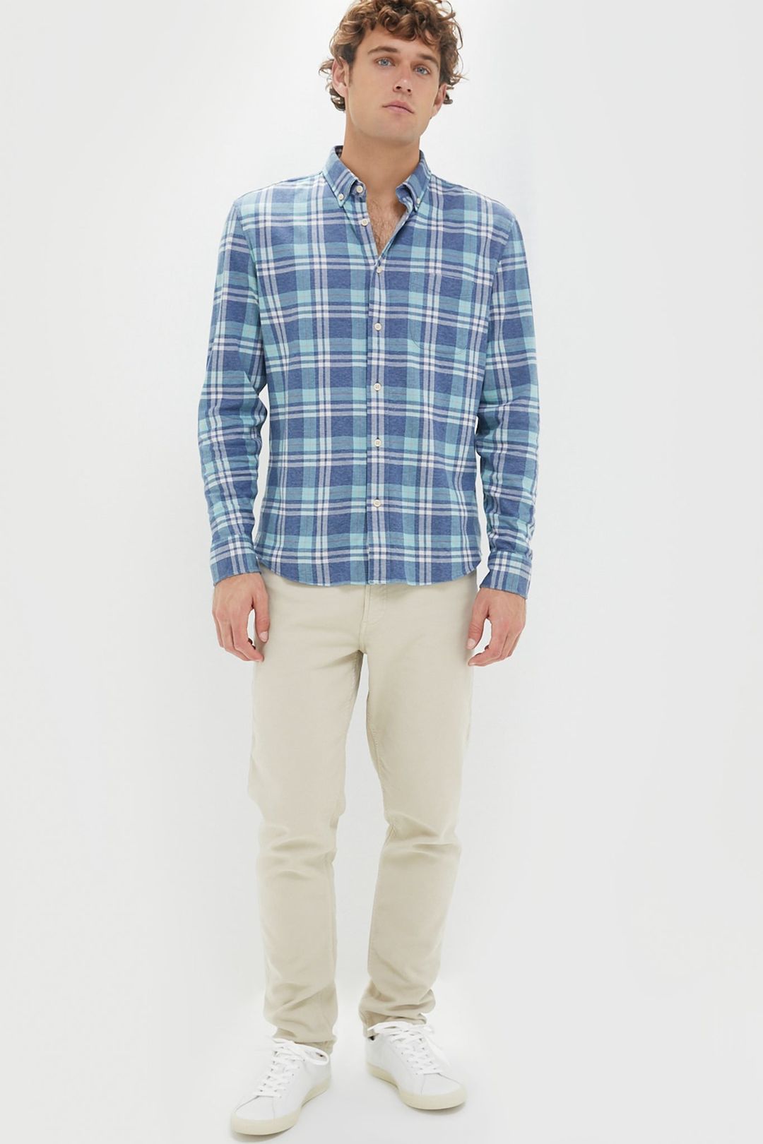 Holbrook Island Plaid Coastline Knit Shirt