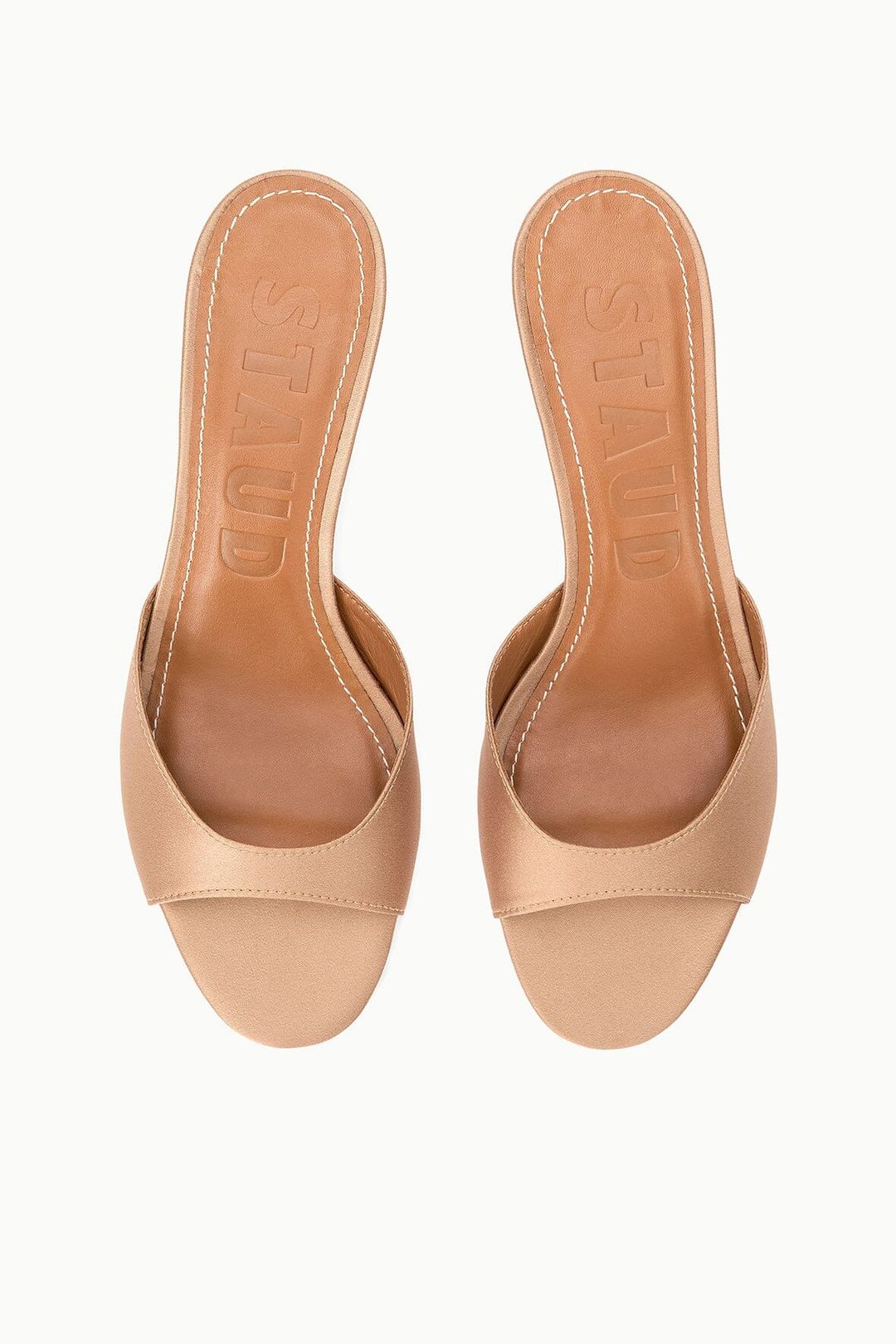 BRIGITTE SATIN MULE | CASHEW #5