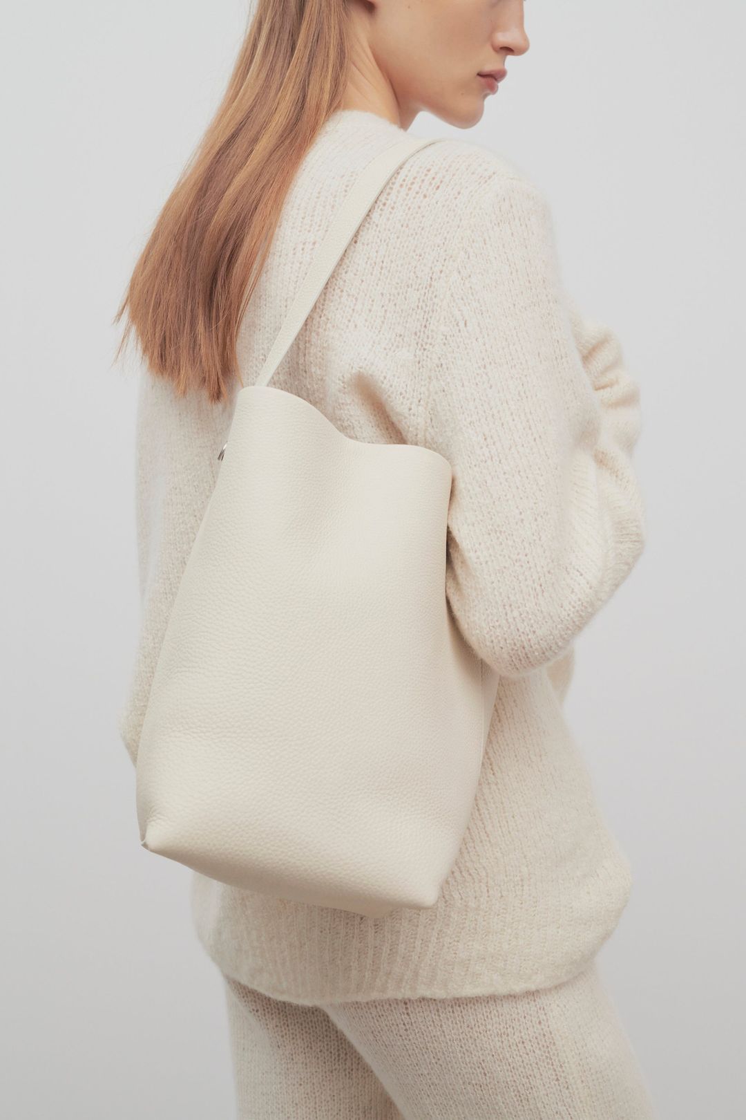 Medium NS Tote Hook Bag in Leather #4