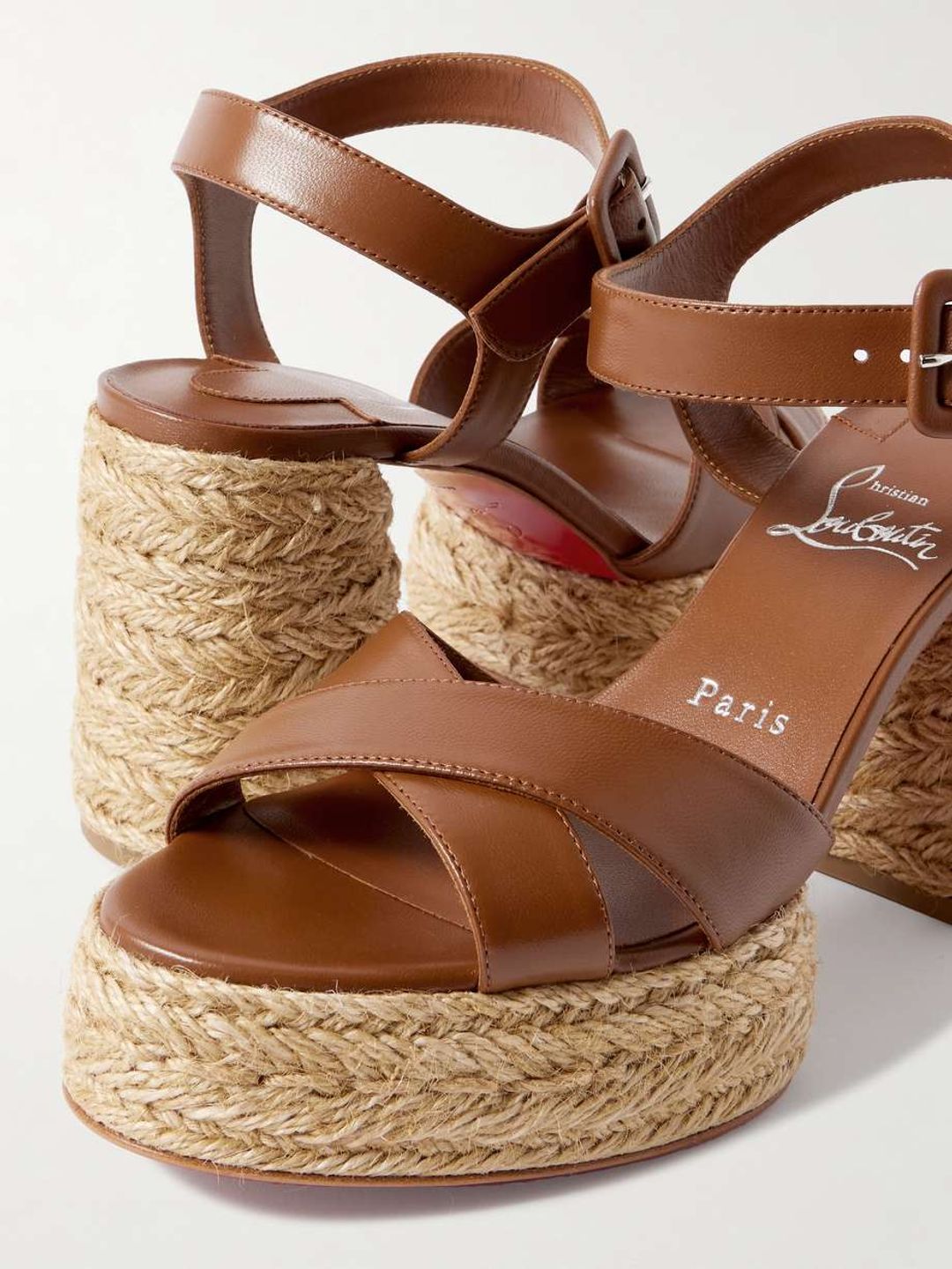 Calakala 85 leather espadrille platform sandals #4