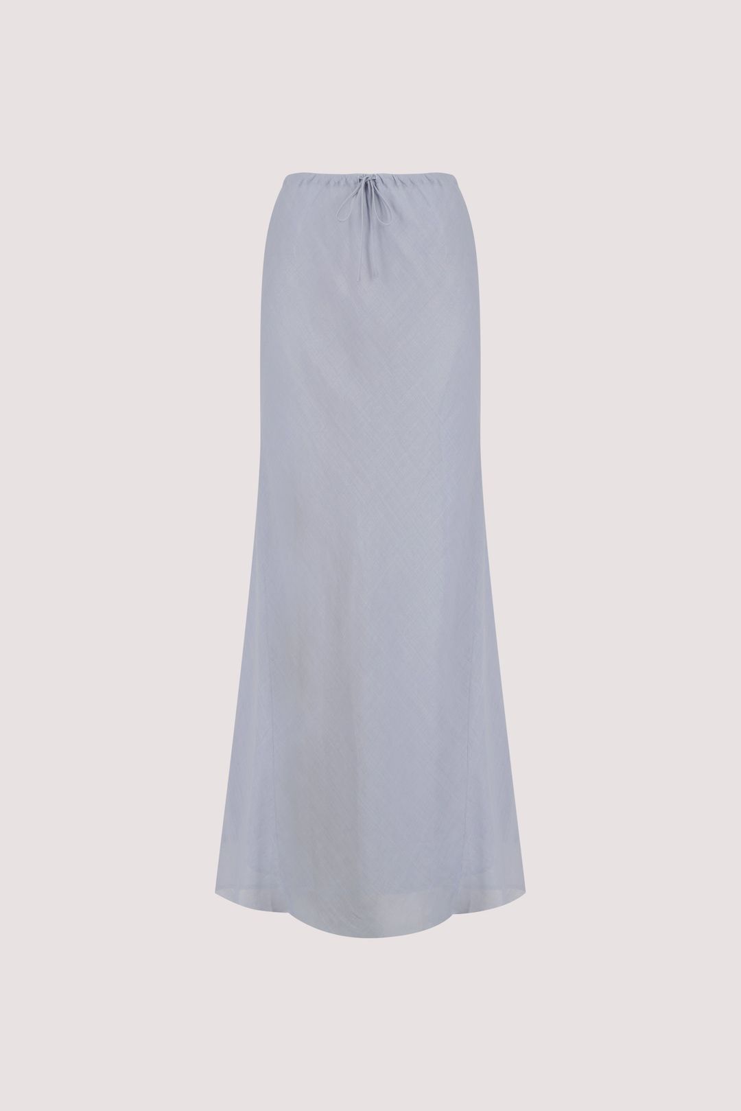 MAISON DUSTY BLUE RAMIE BIAS MAXI SKIRT #8