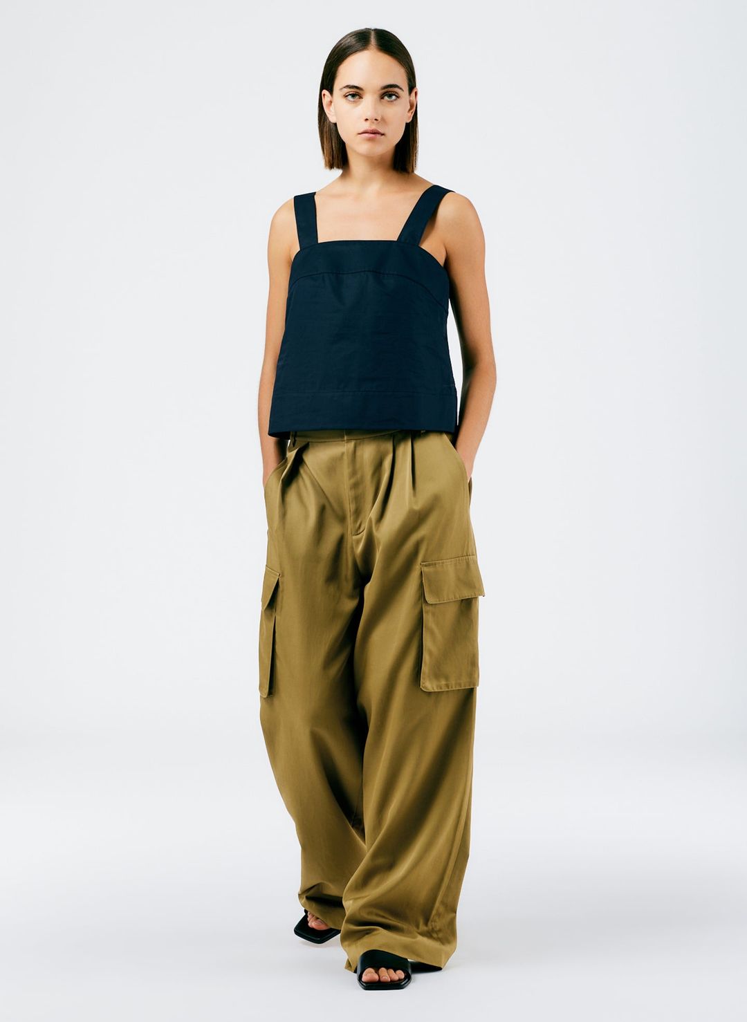Eco Poplin Strappy Top #4
