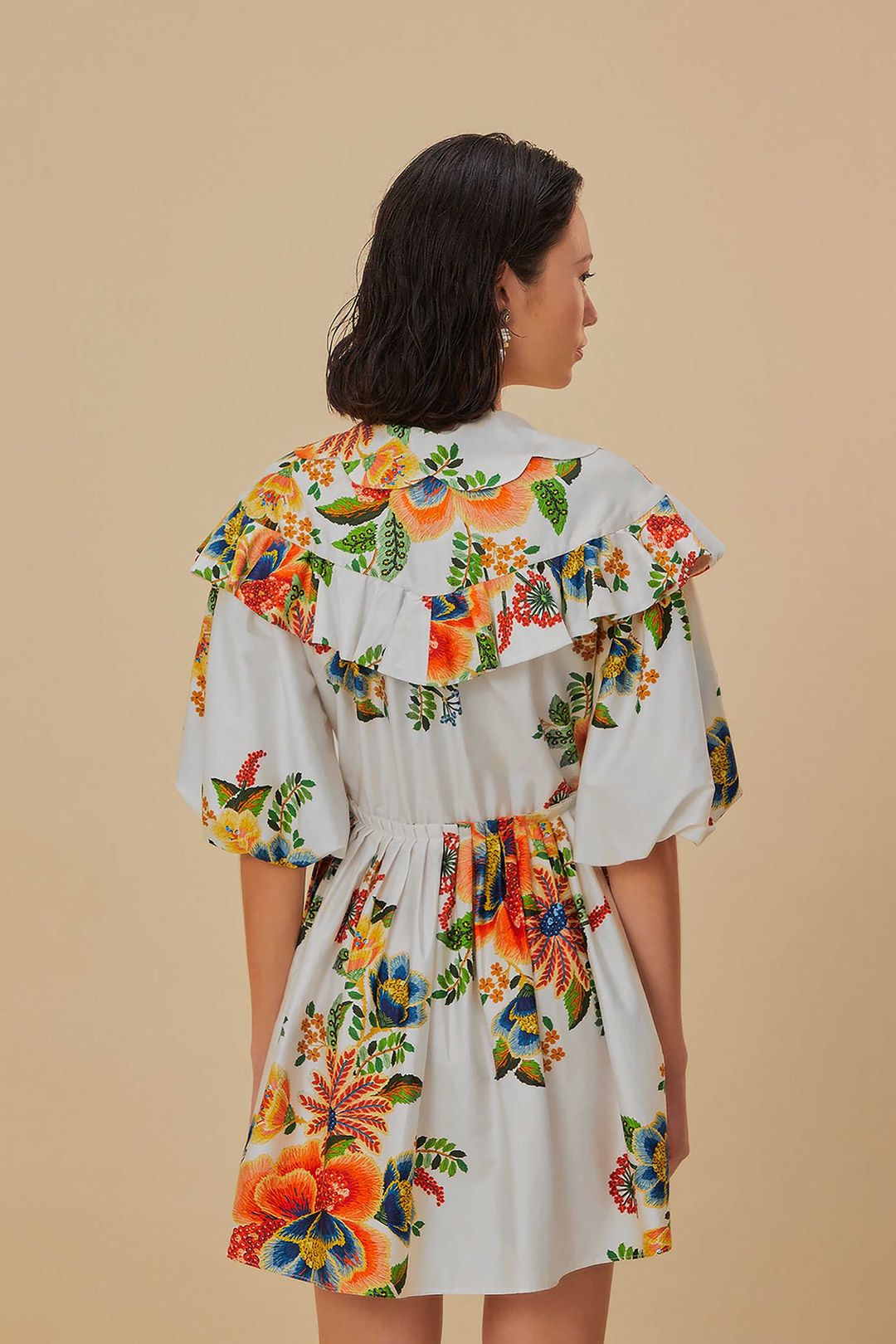 Off-White Delicate Garden Organic Cotton Mini Dress #4