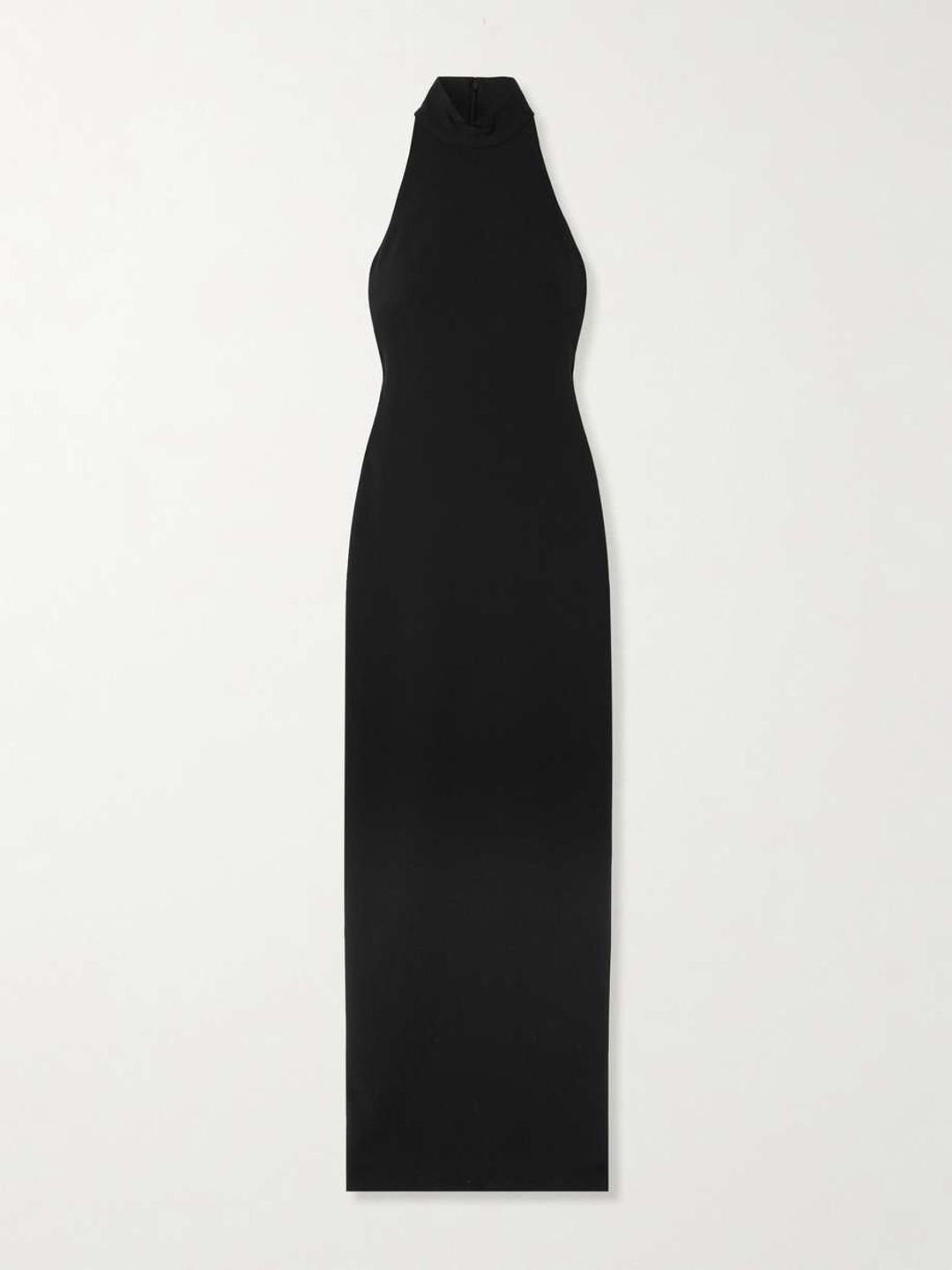 Inaya stretch-crepe halterneck gown