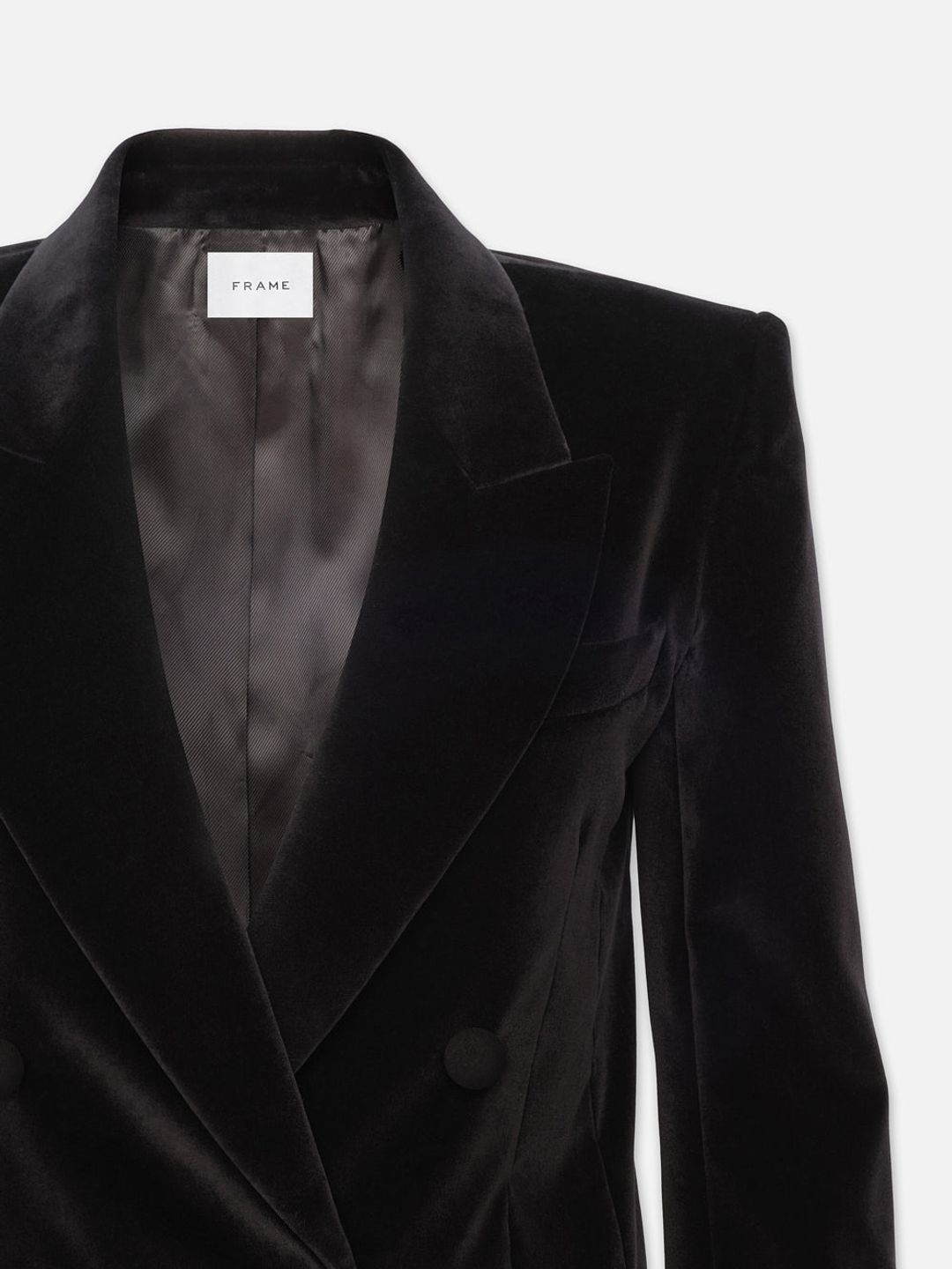 Double Breasted Slim Blazer -- Black