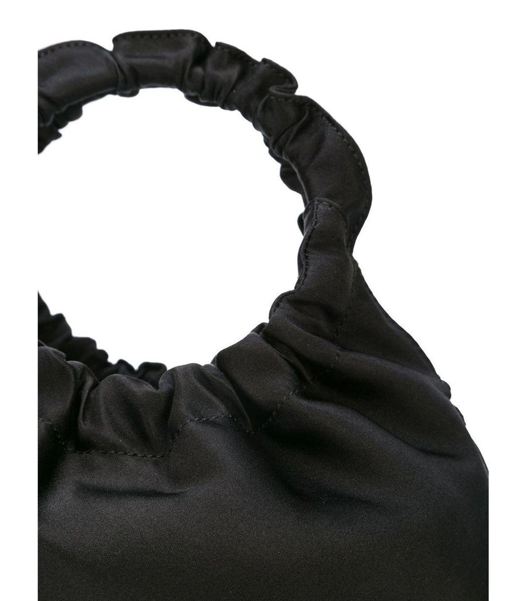 Double Circle Small Leather Bag In Black #5