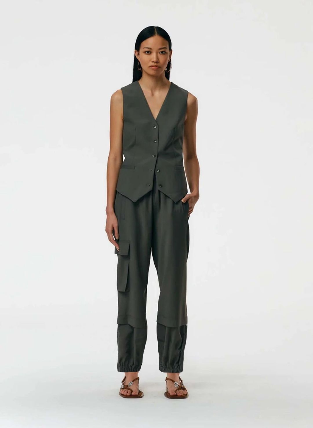 Tropical Wool Pull On Wilt Jogger