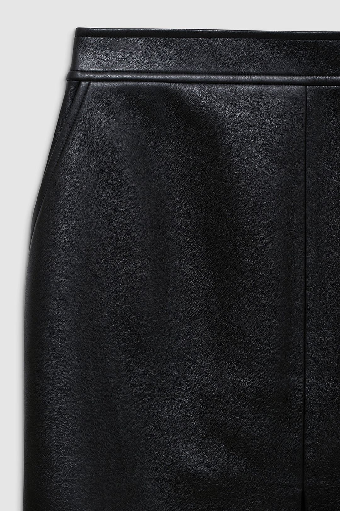 Tyra Skirt - Black Recycled Leather #4