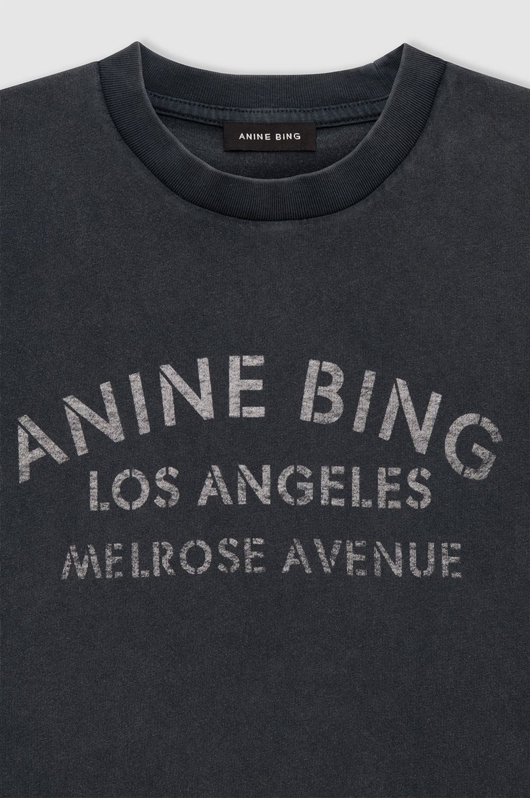 Cade Tee Melrose Stencil - Washed Black #4